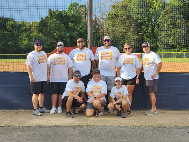 Twin City Terrors Staff from Left to Right, Back Row: DJ Johnston- 8U Assistant Coach/Treasurer, Kevin Shephard-8U Assistant Coach, Ross Shelton-Vice President/8U Co-Head Coach, Ryan Kimball-President & 10U Head Coach, Jenna White-10U Assistant Coach, Caleb Hibbard- 10U Assistant Coach. Bottom Row: Chuck Row-8U Co-Head Coach, Heather Kimball-10U Assistant Coach, Crystal Fox- 8U Assistant Coach